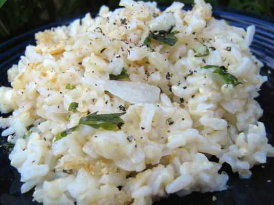bruine rijst en kaas