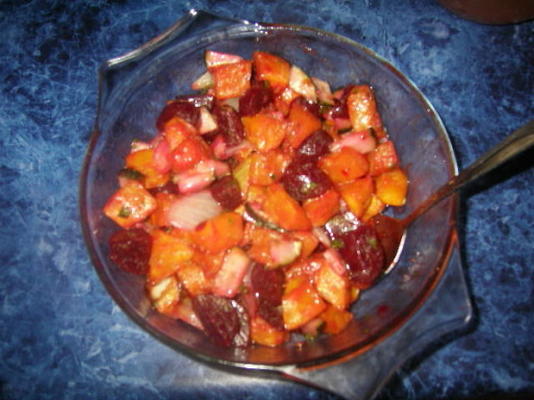 chili pompoen salade