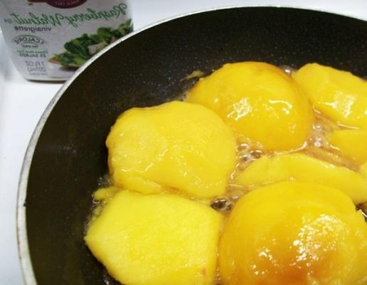 gegrilde perziken (of ananas of mango)