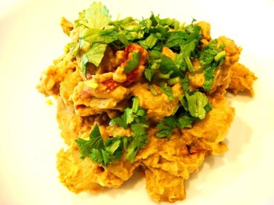 heerlijke kokos rundvlees curry met chinese peultjes