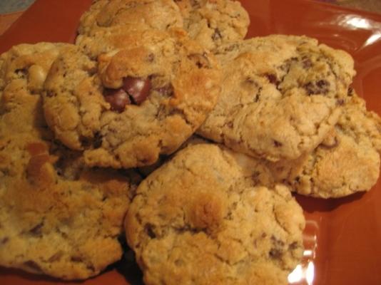 ooie-gooie-chocolate-caramel-macadamia chunk cookies