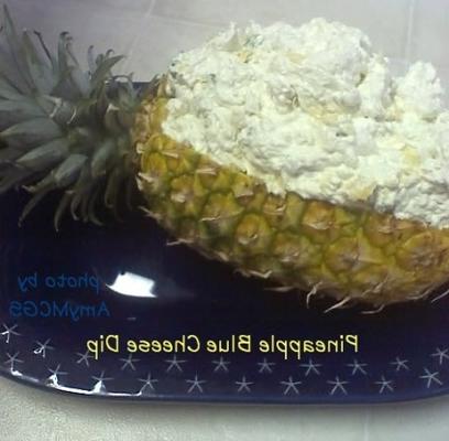 ananas blauwe kaas dip