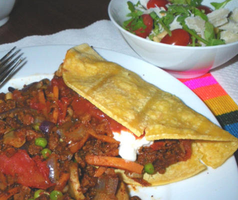 vegetarische Mexicaanse braadpan