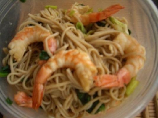 soba en garnalensalade