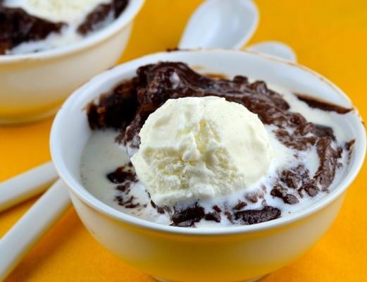 zelfopwekkende chocoladepudding (slowcooker)