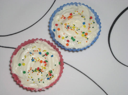 magere suikervrije vanille cupcakes