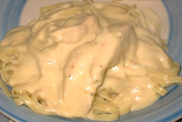 gemakkelijkste crock pot kip alfredo