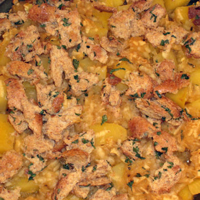 rutabaga (gele raap of koolraap) appelgratin