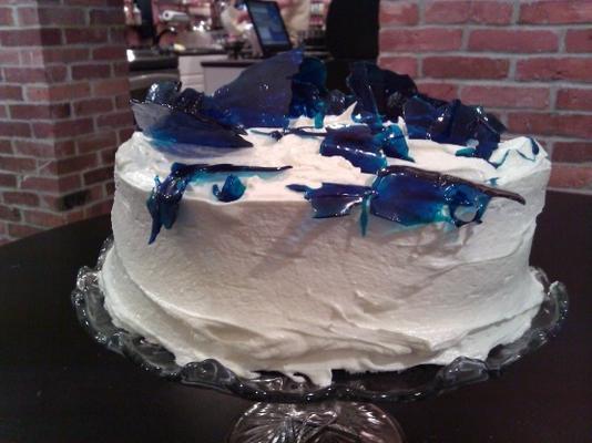 koninklijk blauw fluwelen cake