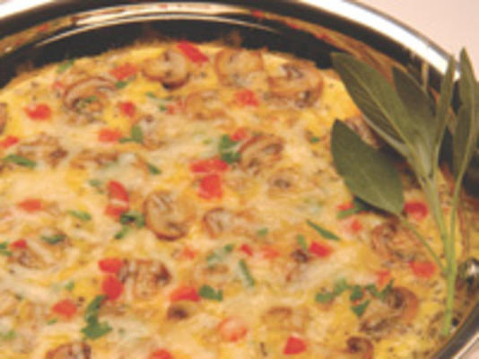 champignons en kaasfrittata