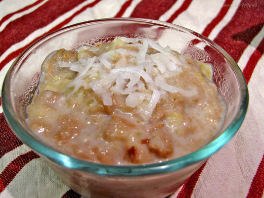 caraïbische pina colada pudding