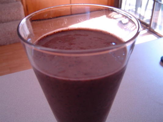 chocolade smoothie (vegan, eet voor de gezondheid)