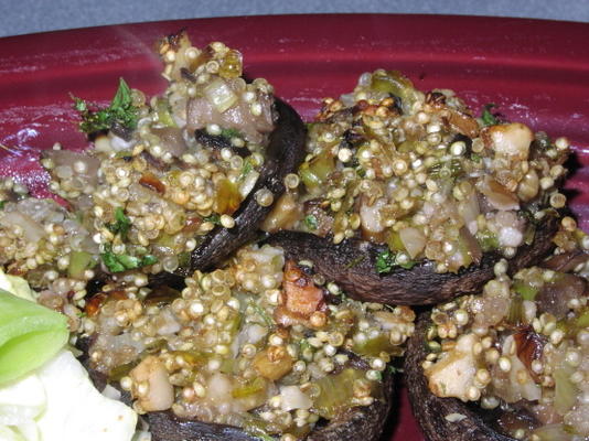 quinoa - gevulde champignons