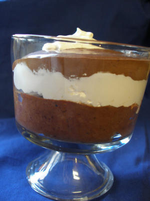 drielaagse chocolademousse