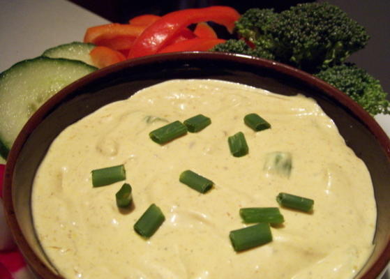 curry yoghurt dip