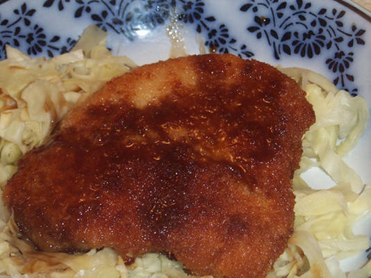 Japanse tonkatsu (varkenskarbonades)