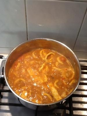 calamari skillet curry