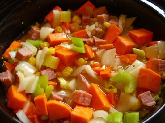 romige maïspapa-chowder (crockpot)