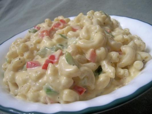 macaroni en blauwe kaas