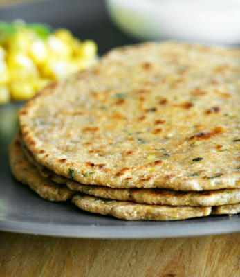 Indiase maïsbrood (makai ki roti)