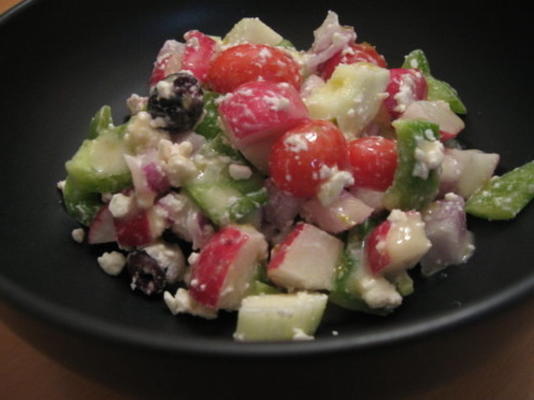 mediterrane salade in minuten