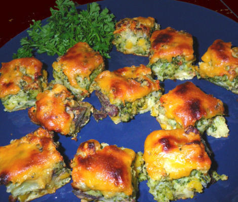 Cheddar kaas en broccoli hapjes