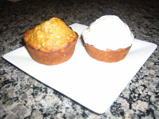 banaan en appel havermout muffins