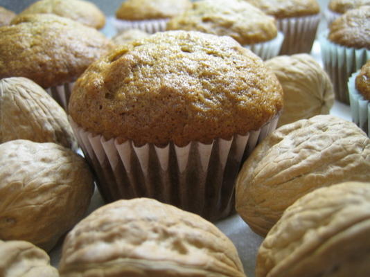 banaan-noot muffins of brood