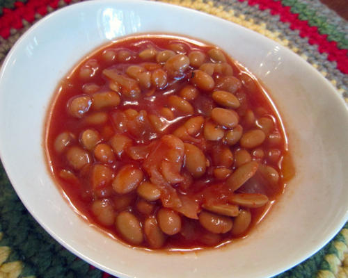 esdoorn gebakken bonen (crockpot)