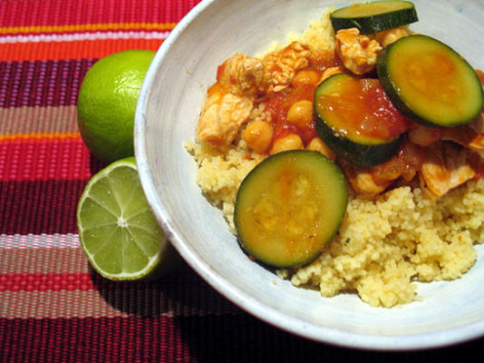 shelly's kip en courgette couscous