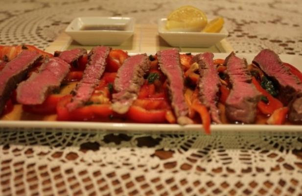 steak tataki met citrus ponzu