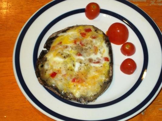 gegrilde portobello omelet