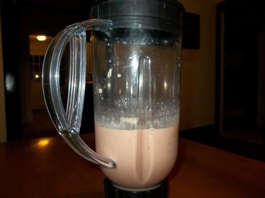 roze, havermout smoothie