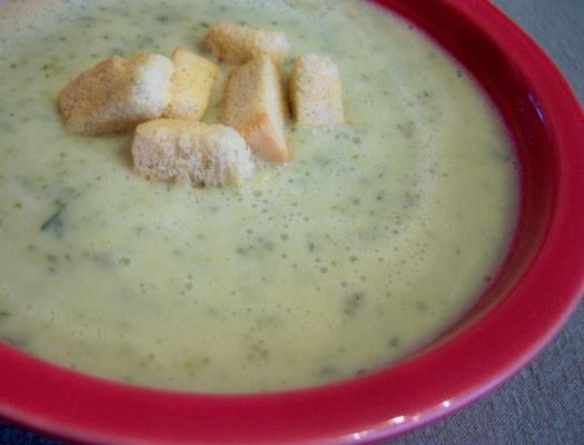 soupe a la courgette (courgettesoep)