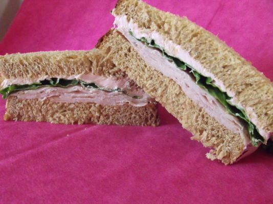 roze kalkoensandwich