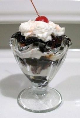 pruim parfaits met slagroom van mascarpone