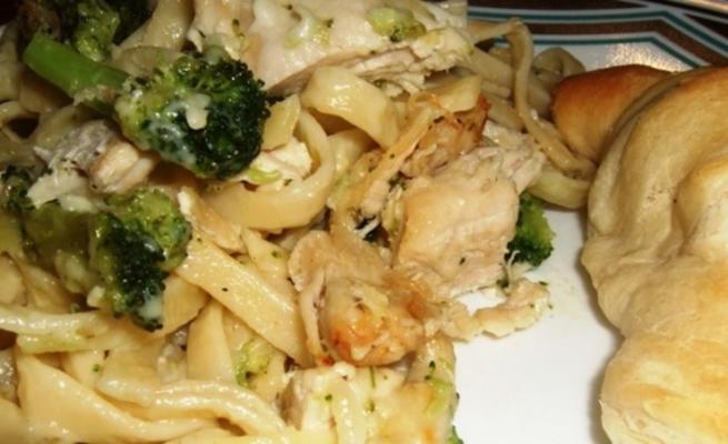 kip en broccoli fettuccini bakken