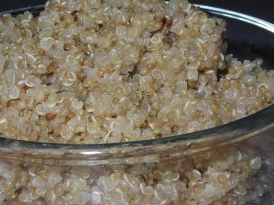 knoflook en prei quinoa
