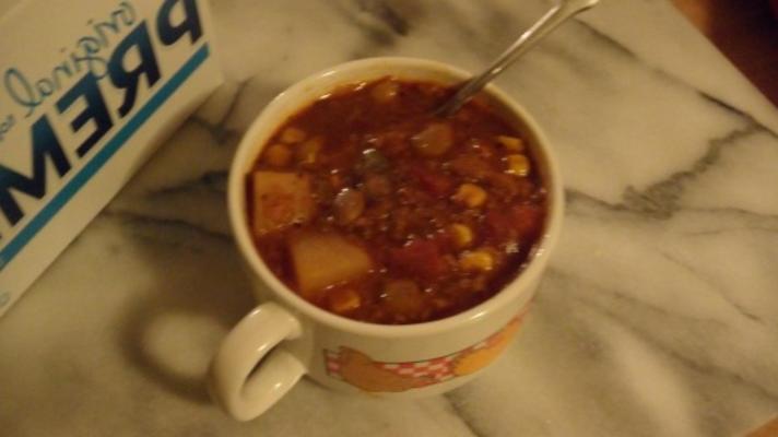 minestrone hamburger soep