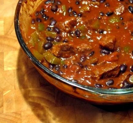 zwarte bonen chili con carne