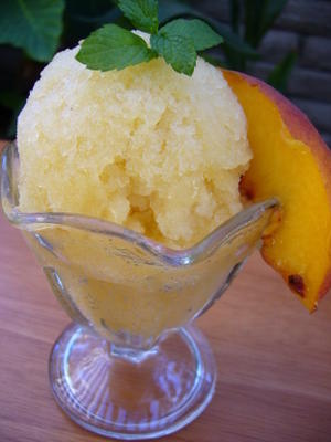 makkelijke perziksorbet