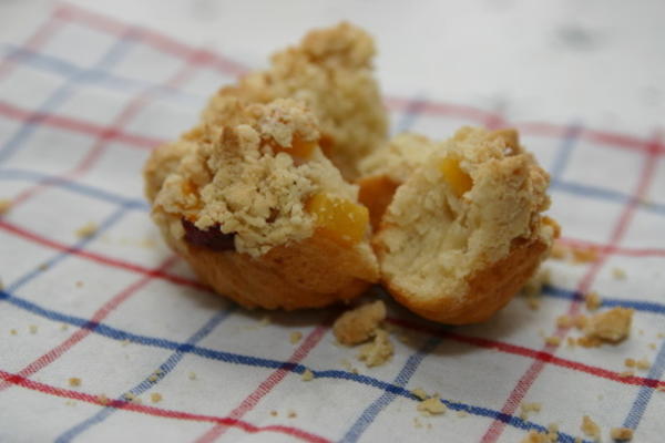 perzik melba muffins