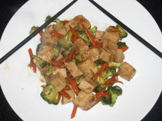 tofu en groente roerbakken