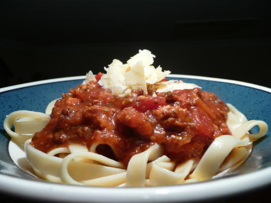 oma's crock pot spaghetti saus