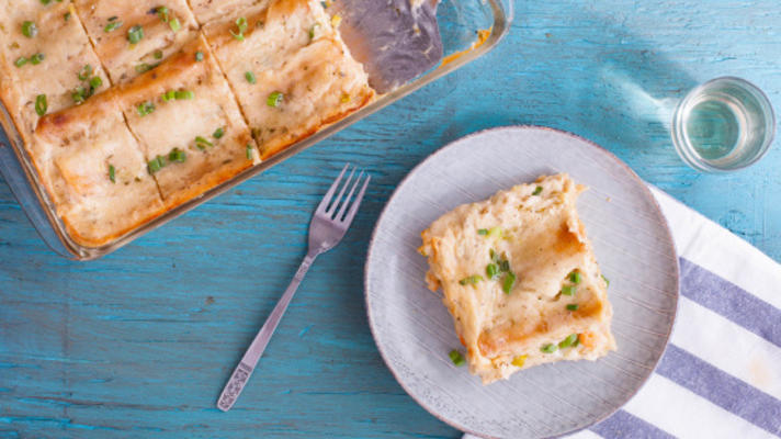 romige lasagne met zeevruchten (schatkamer 5)