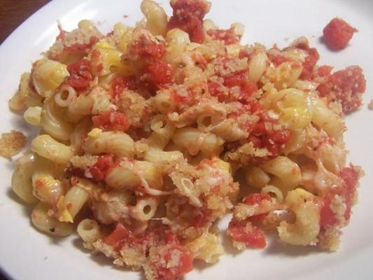 tomaten macaroni en kaas