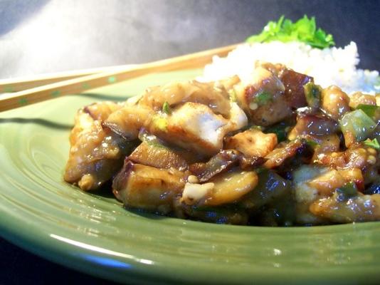 aubergine (aubergine) -tofu roerbak