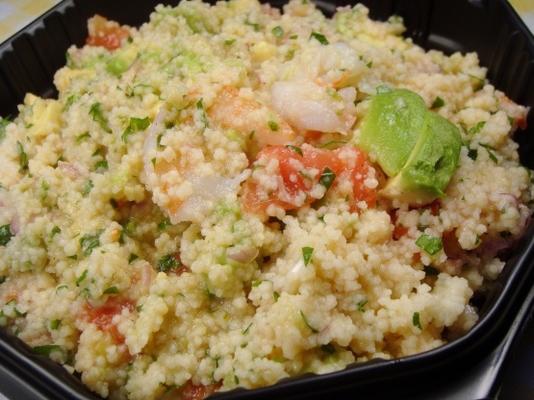 garnaal en avocado couscous