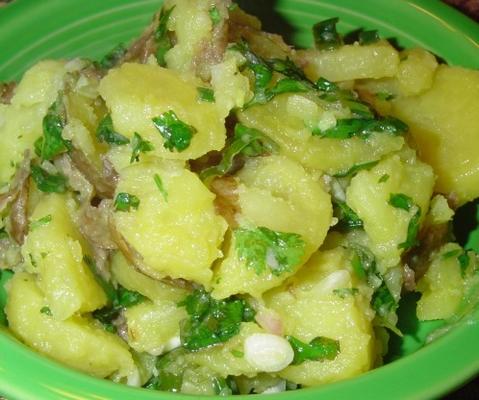 aardappelsalade met citroen en koriander