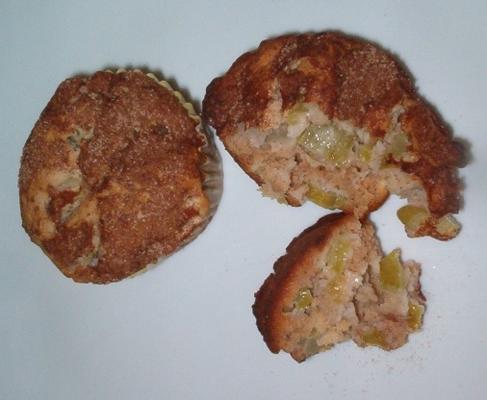 gezonde rabarber kaneel muffins